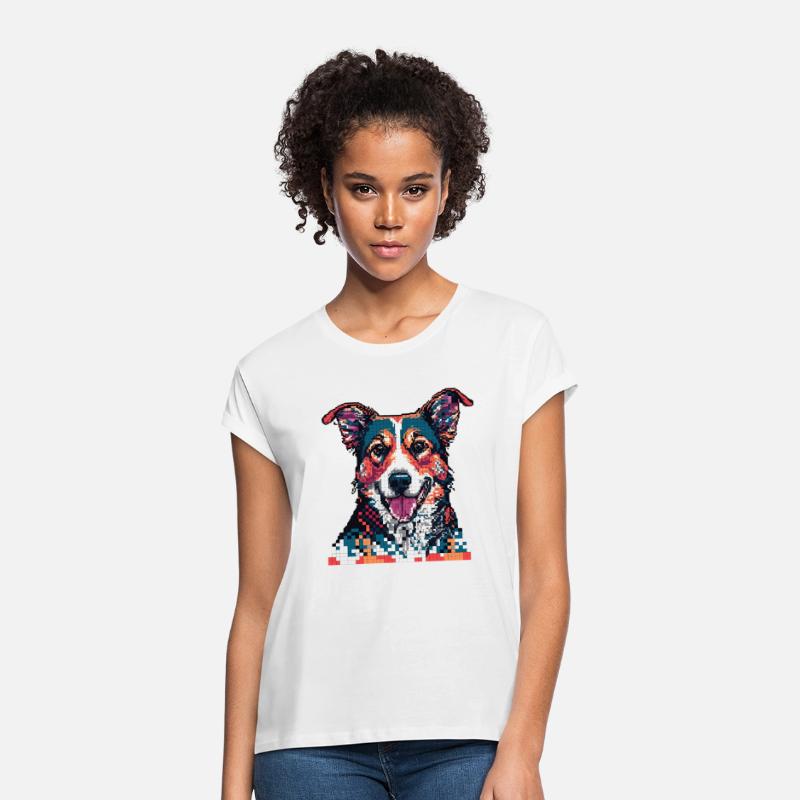 Pixelated Dog Portrait