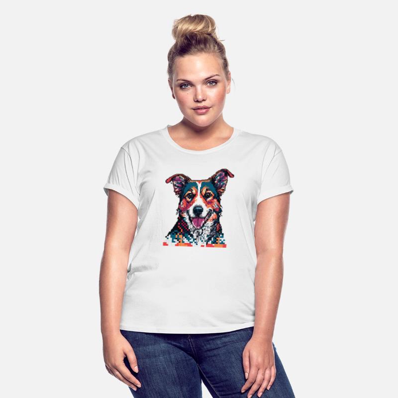 Pixelated Dog Portrait