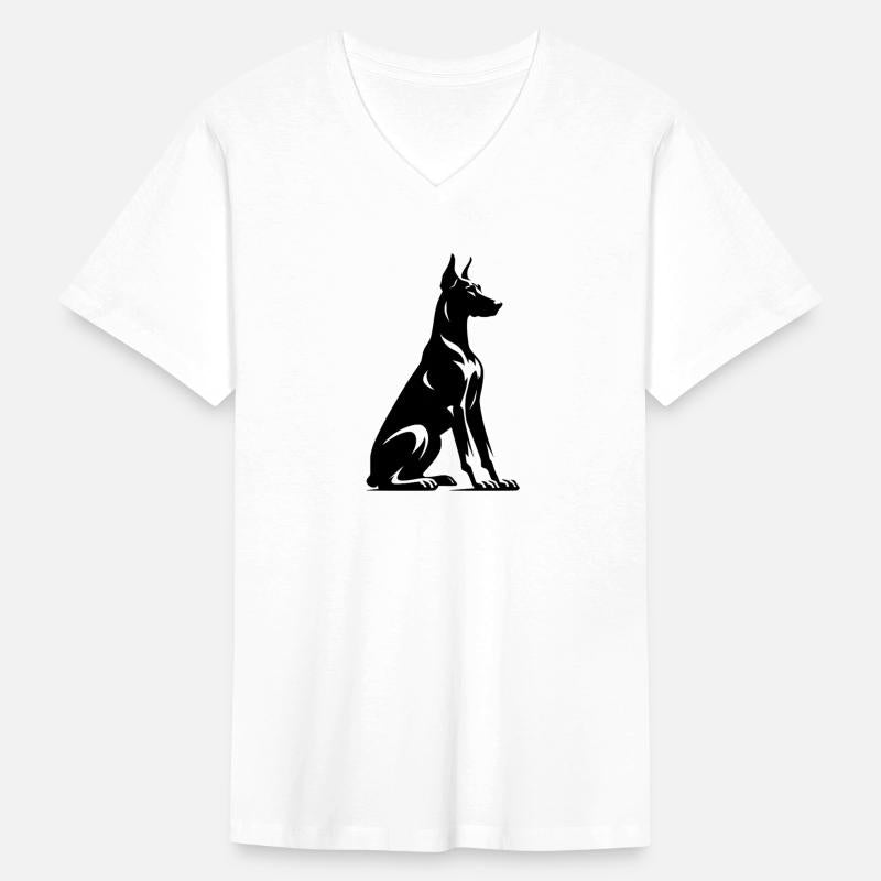 Plain Watchdog Doberman Dog Silhouette