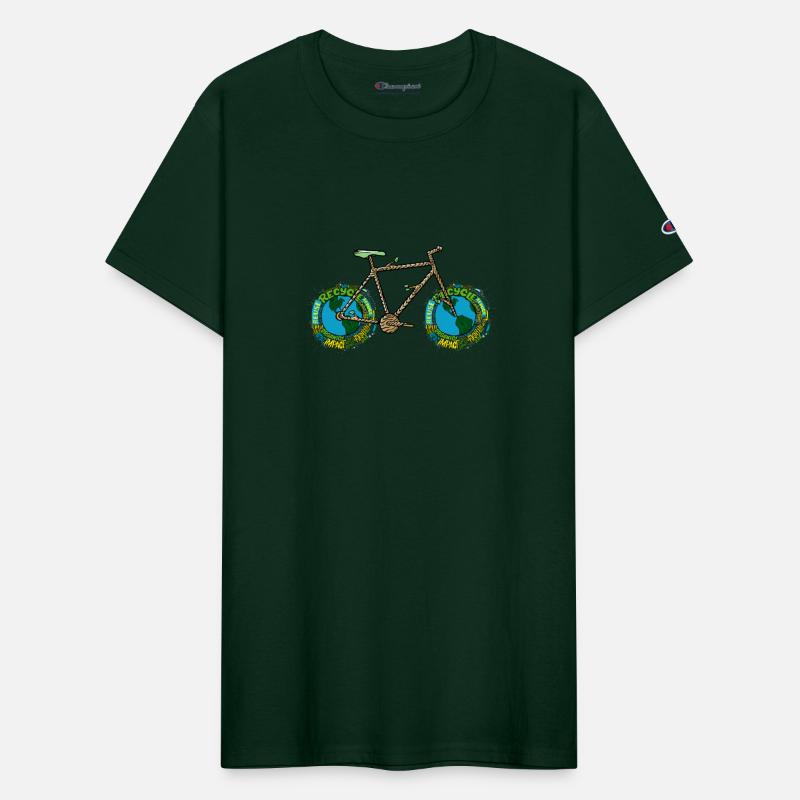 Planet Earth Bike, Cycling Pun, Bicycle Wheel Art