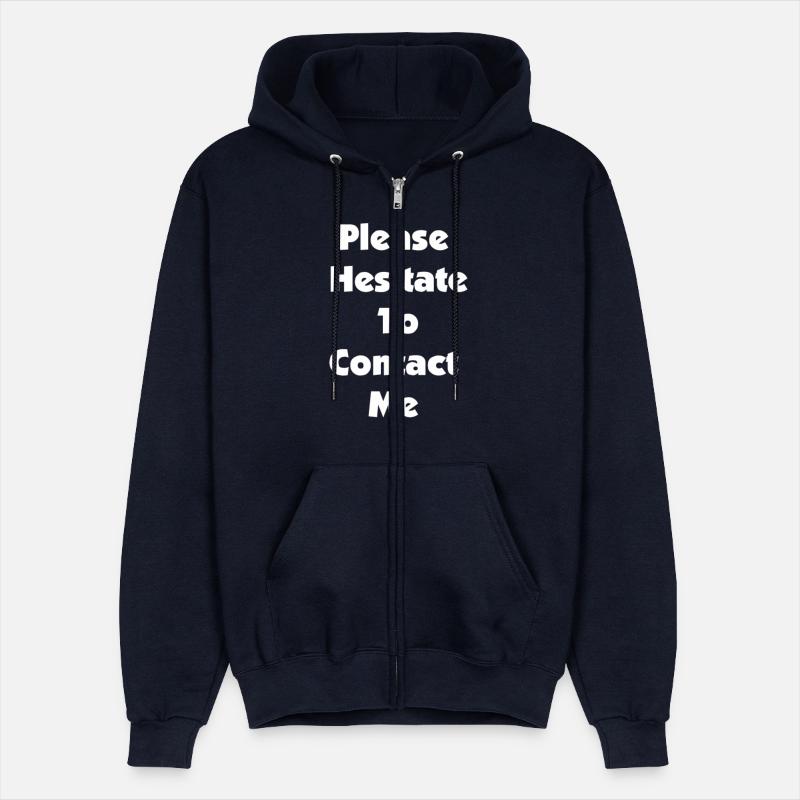 "please hesitate to contact me" in plain white let