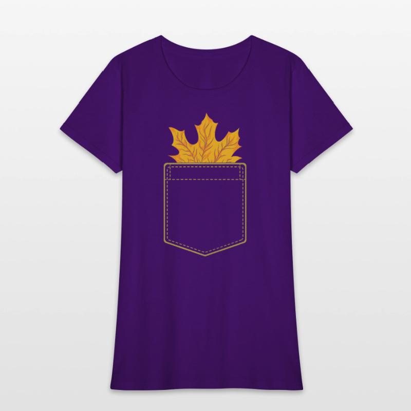 Pocket Autumn Leaf Thanksgiving Nature Botanical