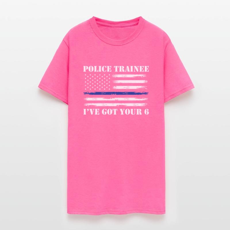 Police Trainee With Thin Blue Line Patriot For A