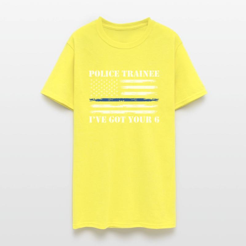 Police Trainee With Thin Blue Line Patriot For A