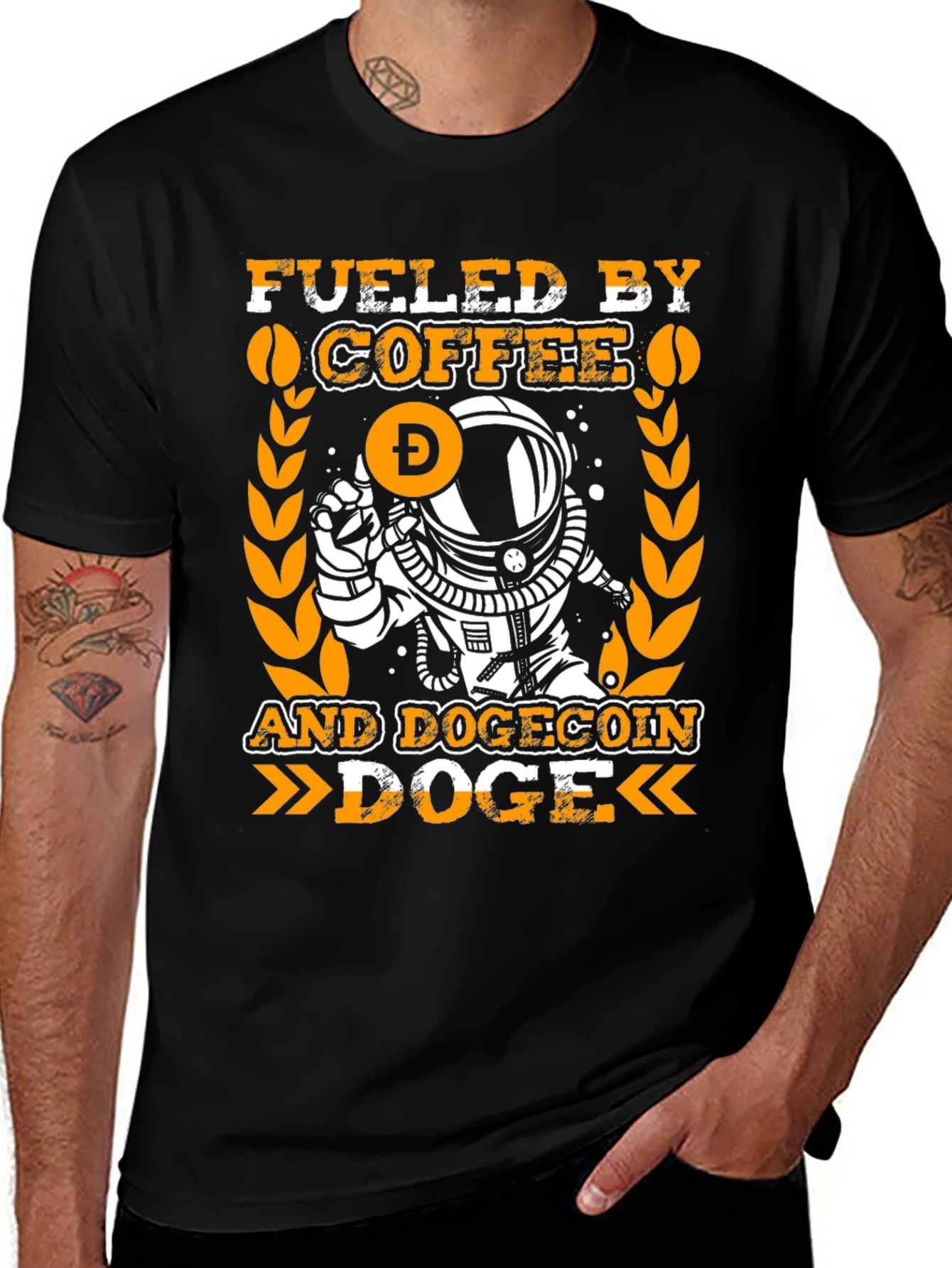 Fueled By Coffee and Dogecoin T-Shirt