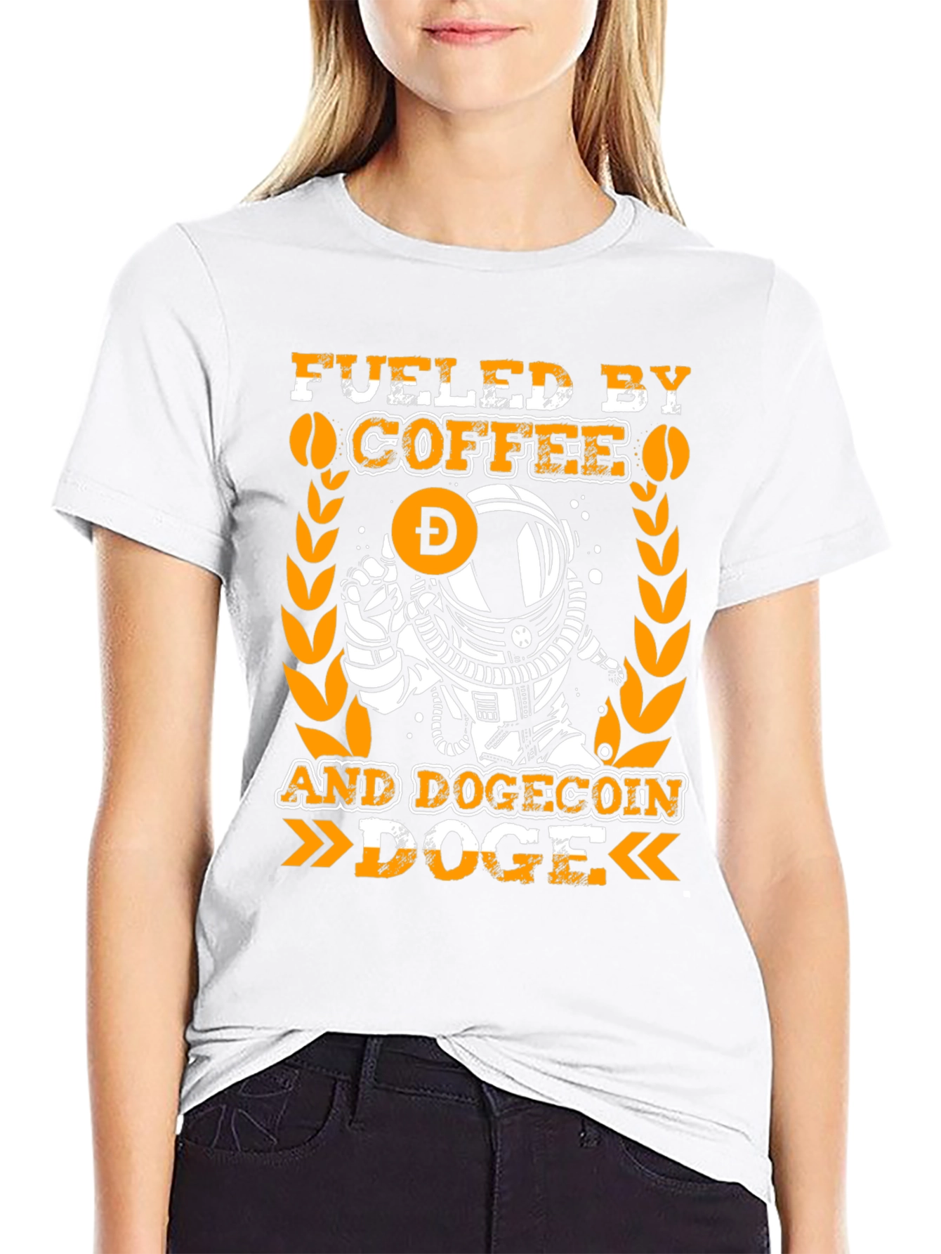 Fueled By Coffee and Dogecoin T-Shirt
