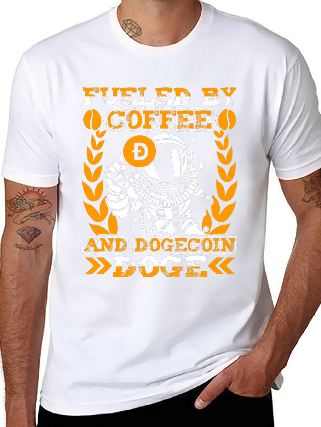 Fueled By Coffee and Dogecoin T-Shirt