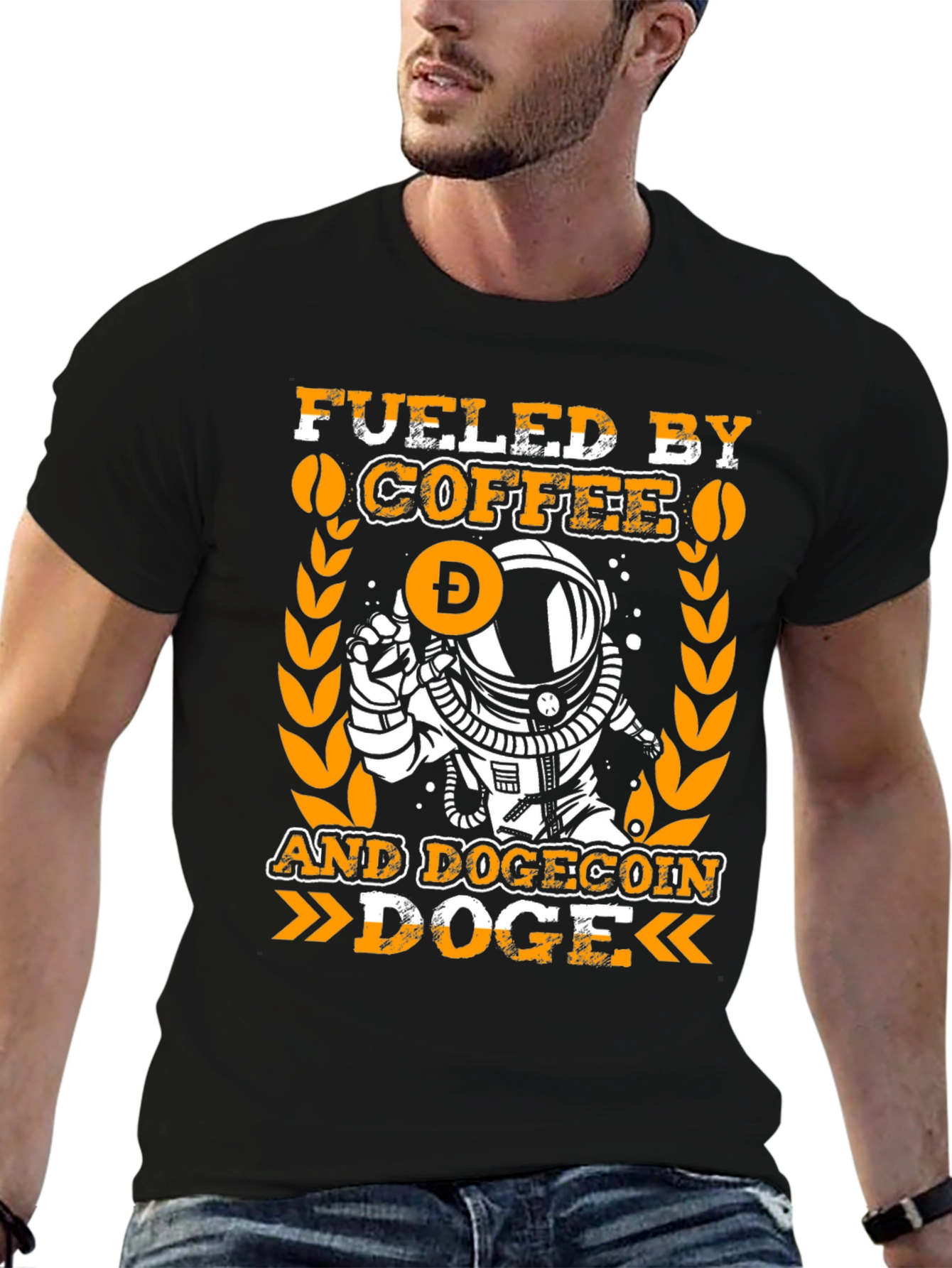 Fueled By Coffee and Dogecoin T-Shirt
