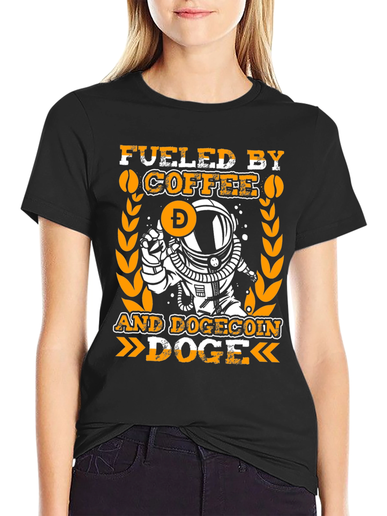 Fueled By Coffee and Dogecoin T-Shirt