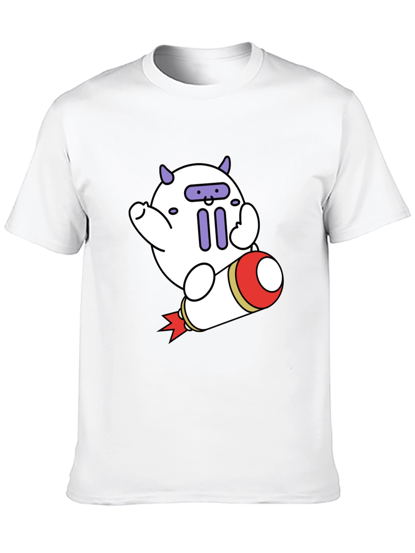 Cute Cartoon Rocket T-Shirt