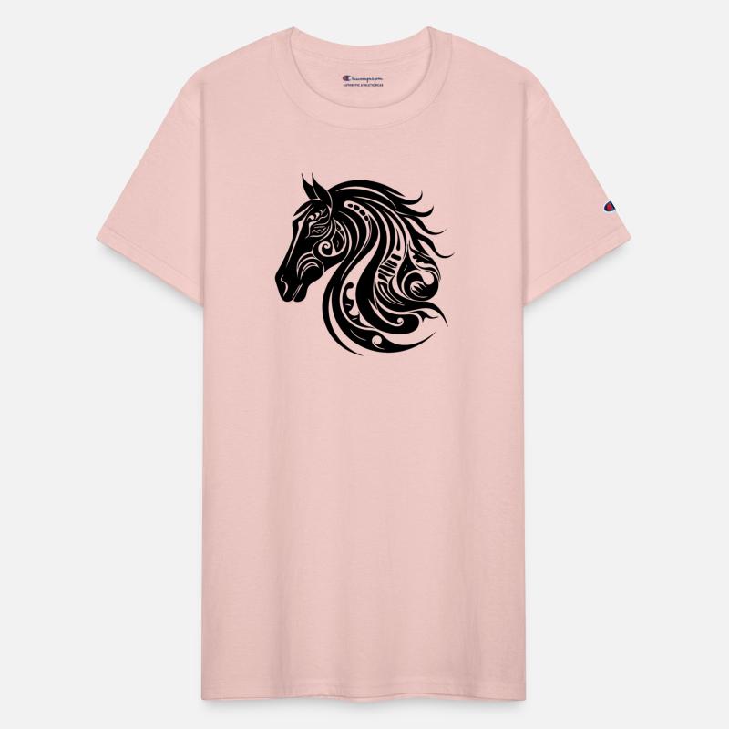 Pretty horse portrait tattoo style