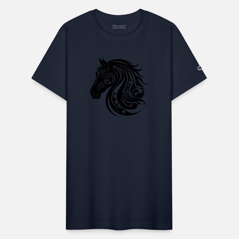 Pretty horse portrait tattoo style