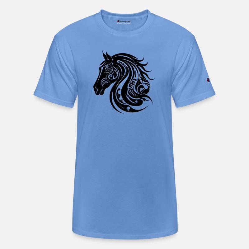 Pretty horse portrait tattoo style