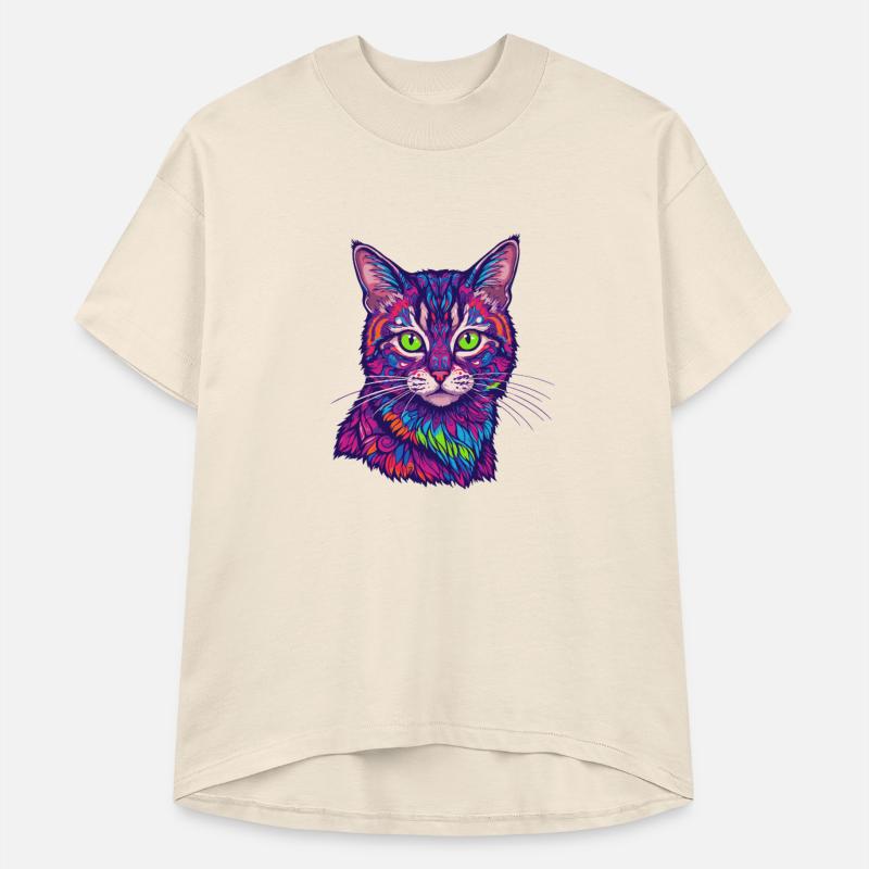 psychedelic cat illustration