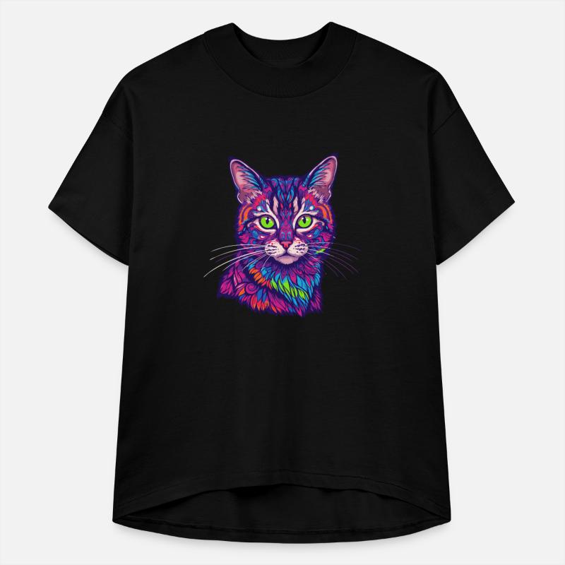 psychedelic cat illustration
