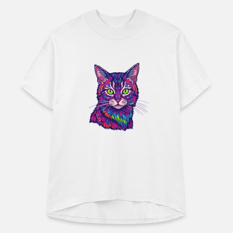 psychedelic cat illustration