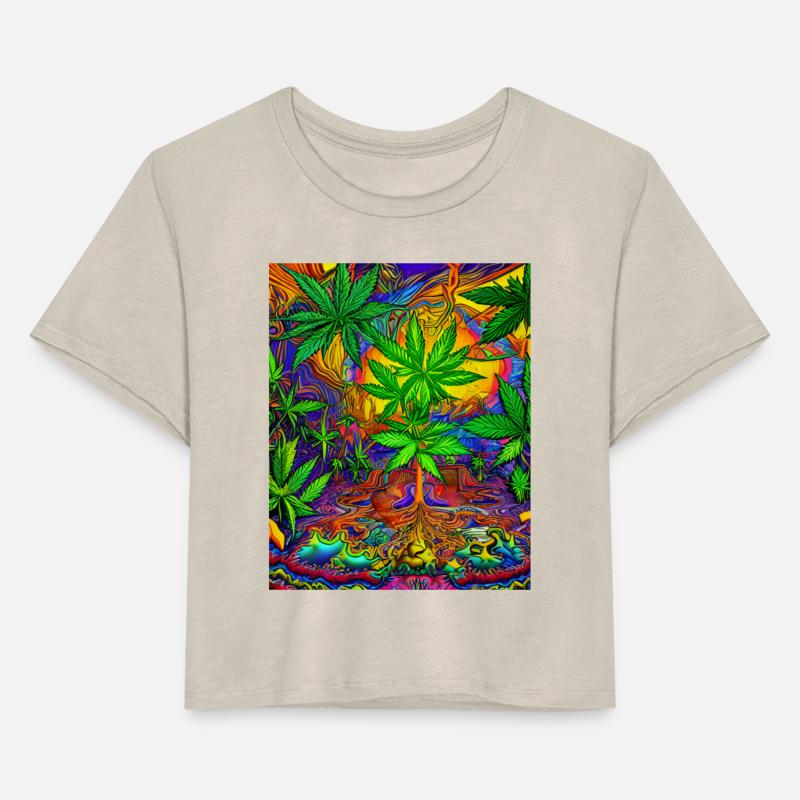 Psychedelic Colorful Cannabis