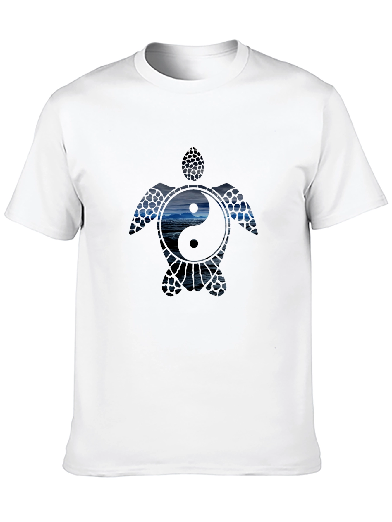 Yin Yang Sea Turtle Graphic T-Shirt