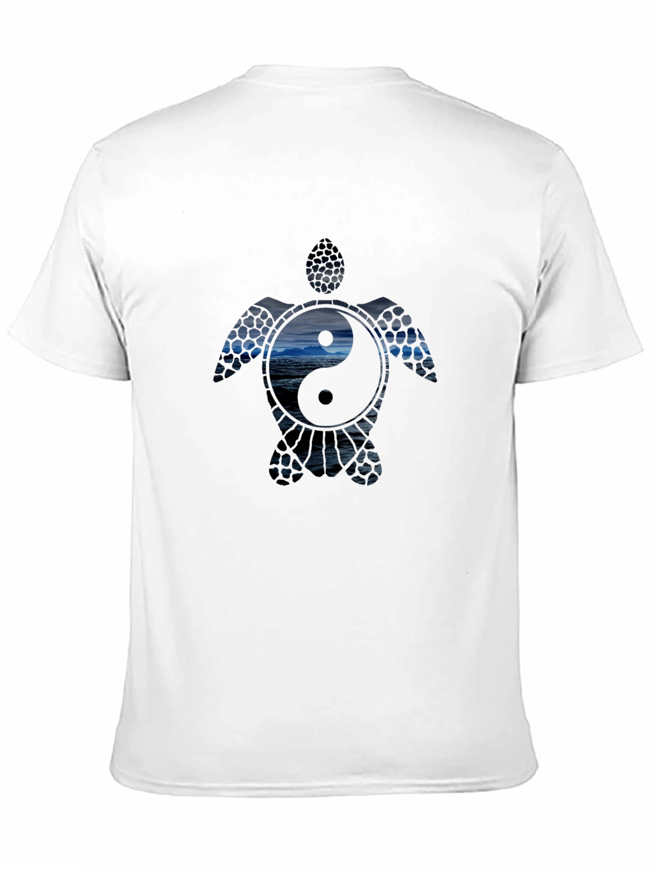 Yin Yang Sea Turtle Graphic T-Shirt