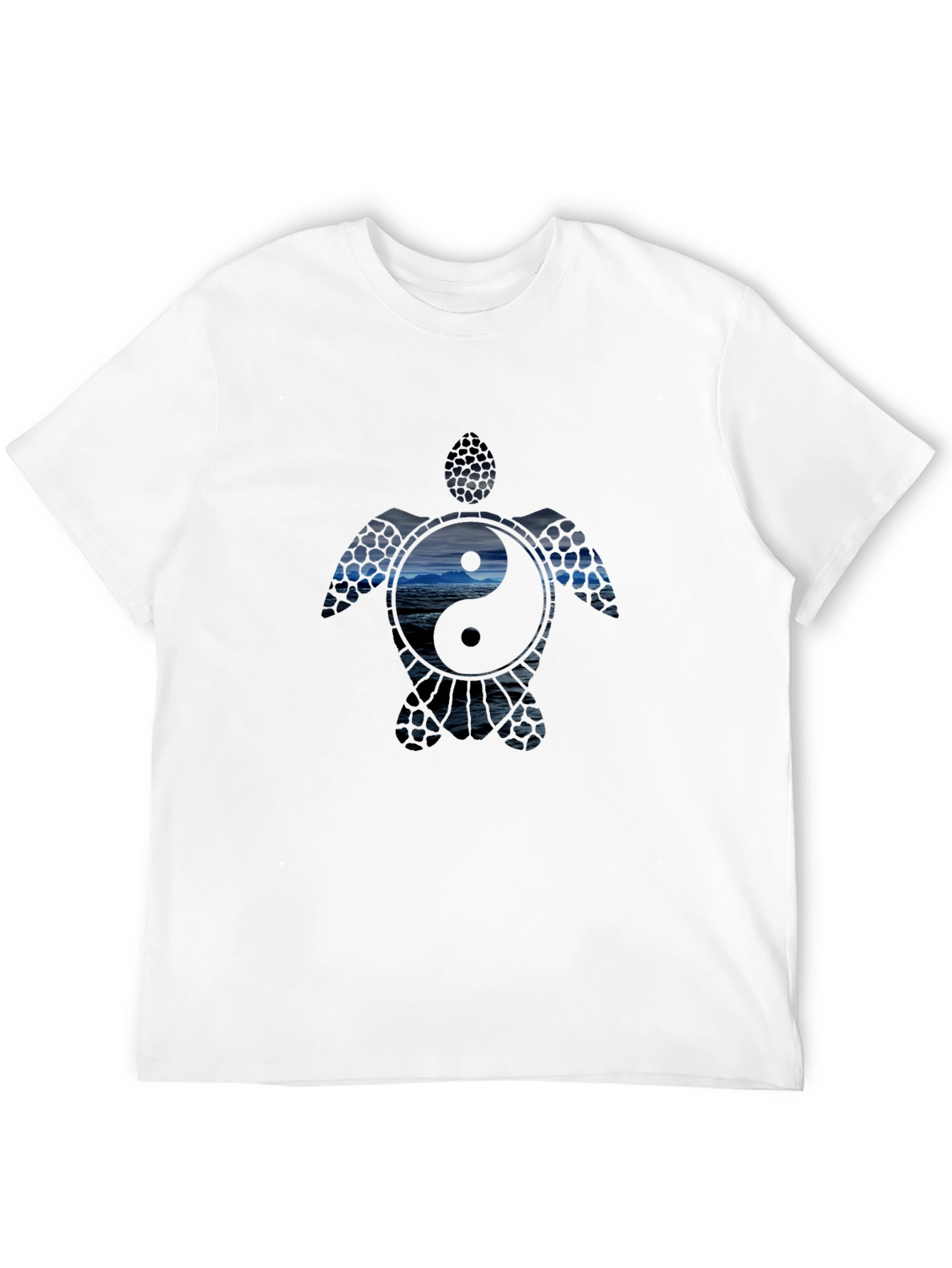 Yin Yang Sea Turtle Graphic T-Shirt