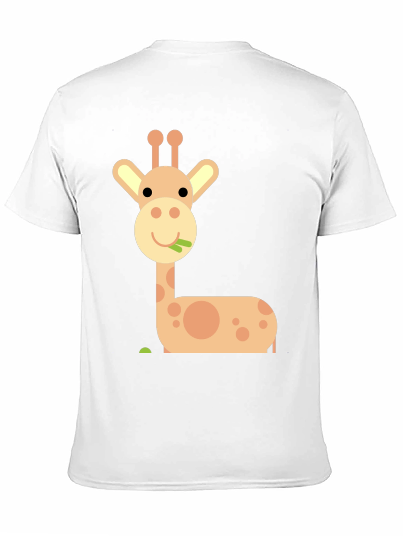 Cute Giraffe Graphic T-Shirt - Black
