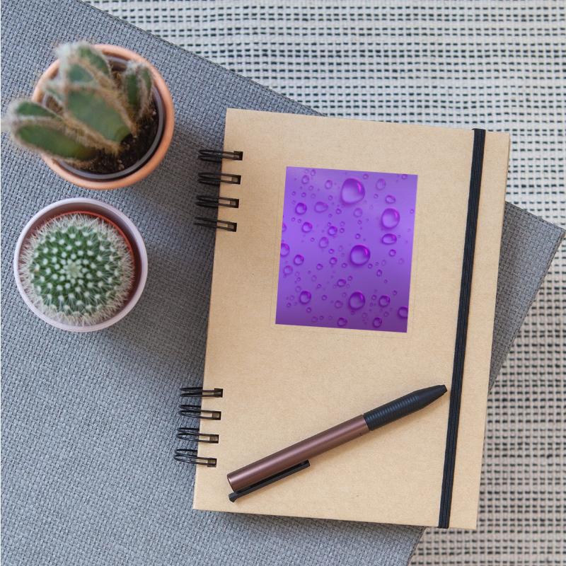 Purple Rain Dew Drops Pattern