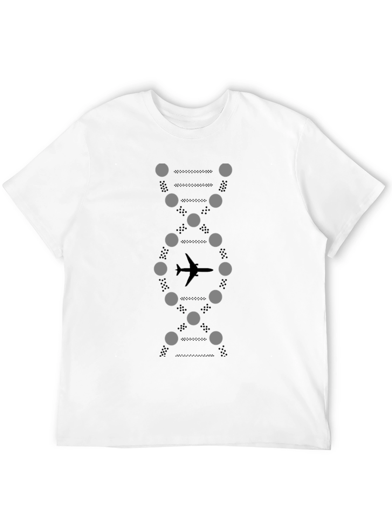 Airplane DNA Graphic Tee - Aviation Inspired T-Shirt