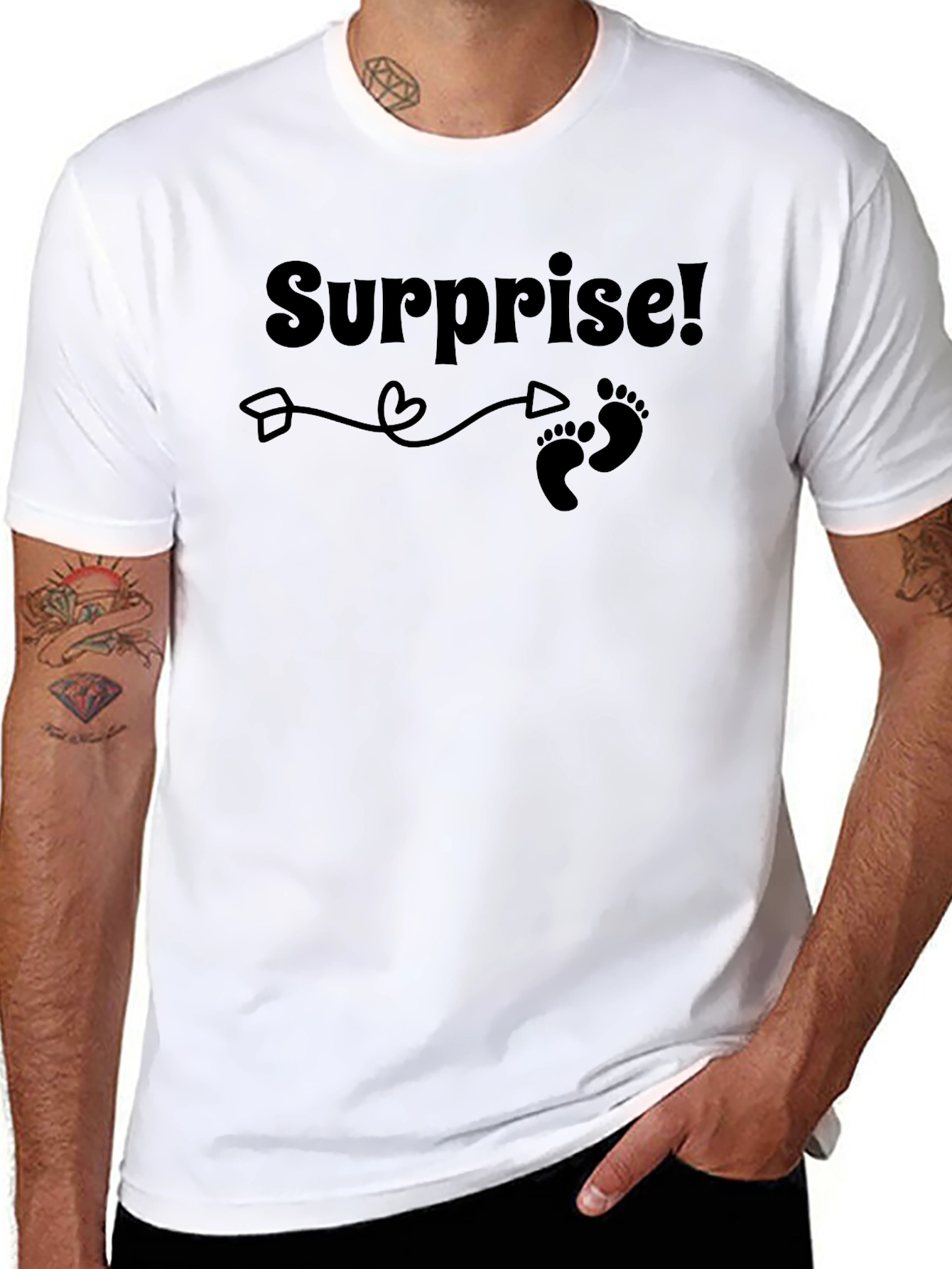 Surprise! Baby Announcement Graphic Tee