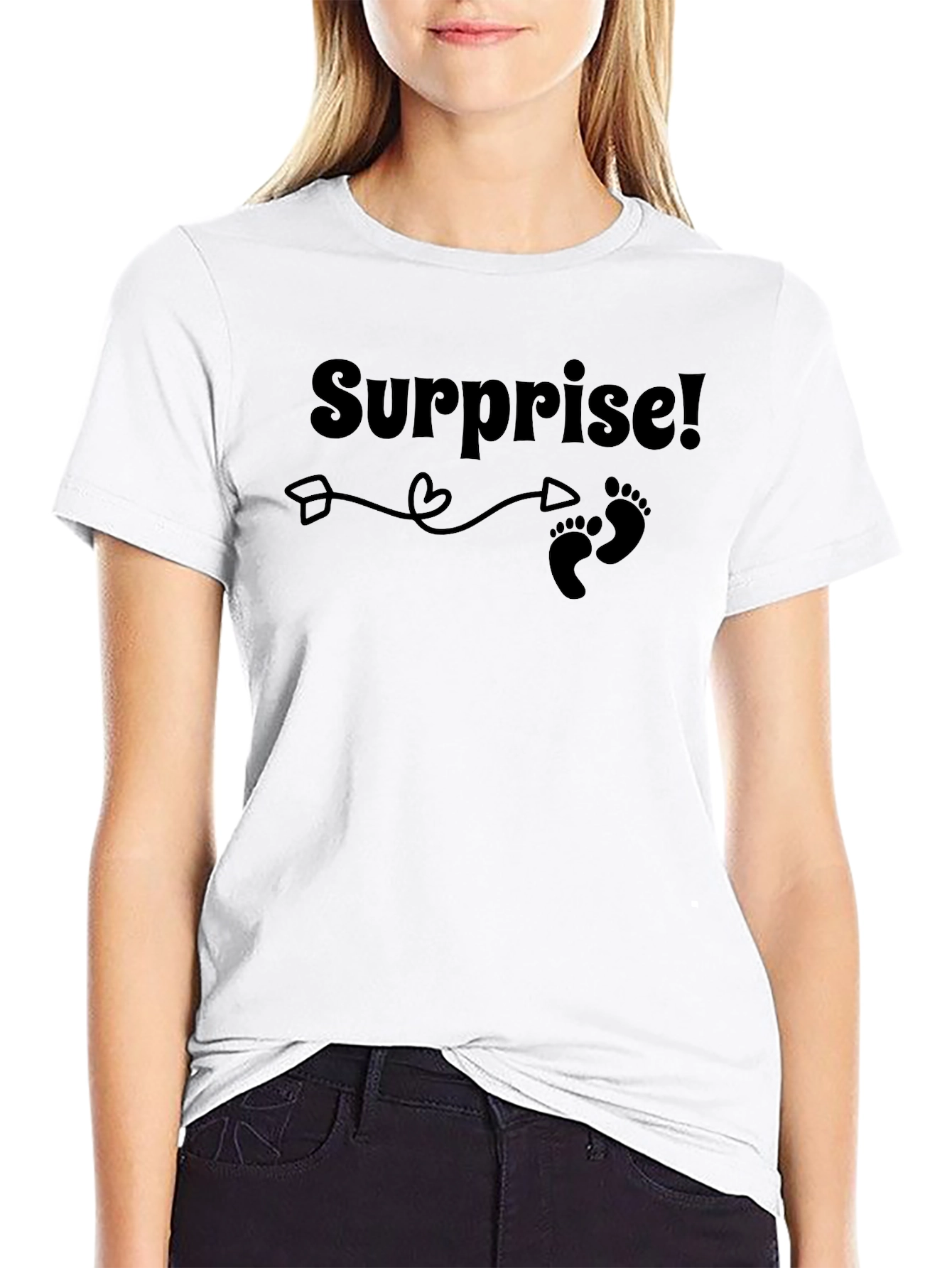 Surprise! Baby Announcement Graphic Tee