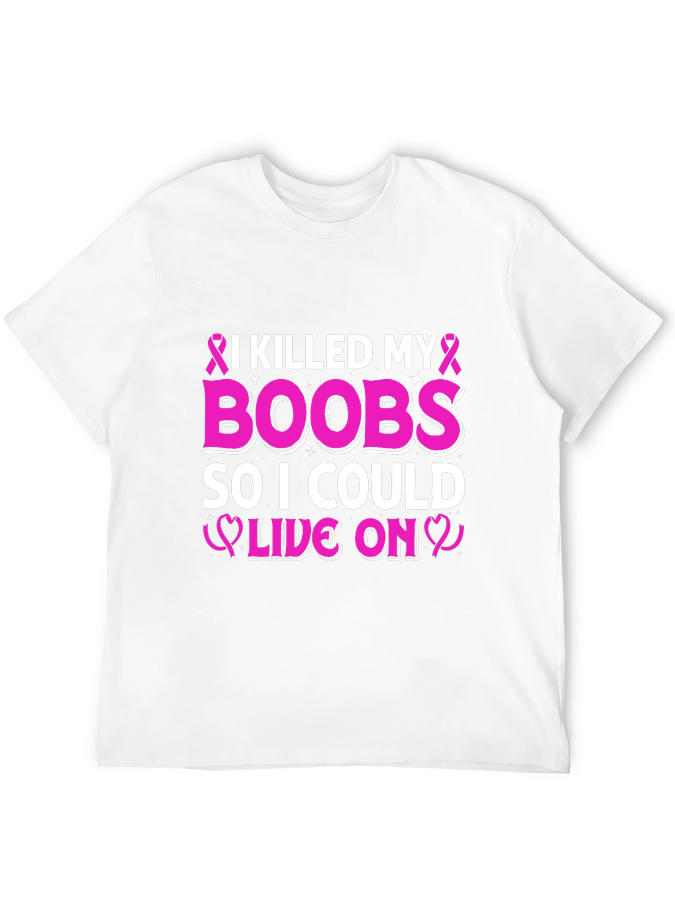 I Killed My Boobs Breast Cancer Awareness T-Shirt