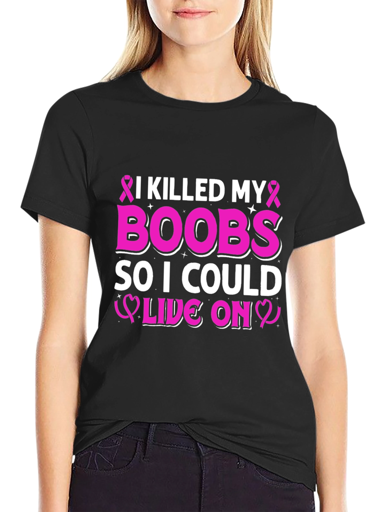 I Killed My Boobs Breast Cancer Awareness T-Shirt