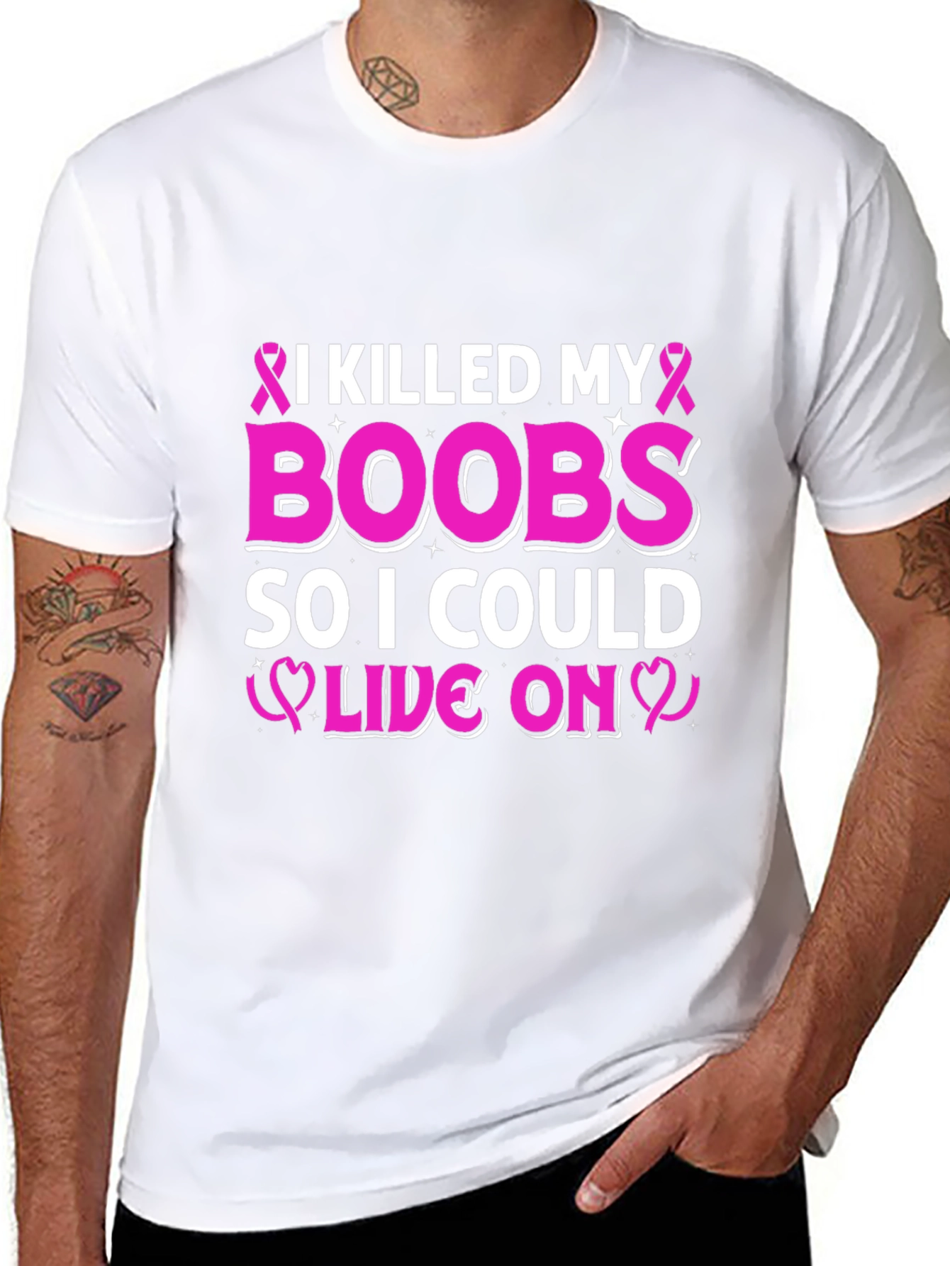 I Killed My Boobs Breast Cancer Awareness T-Shirt