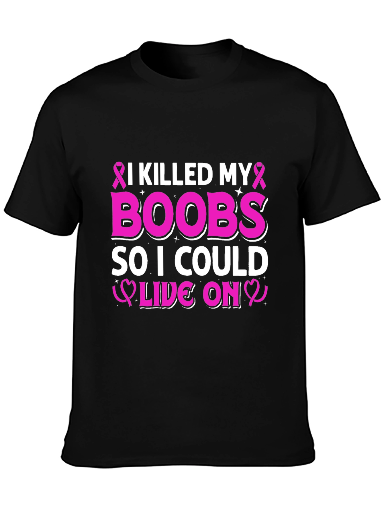 I Killed My Boobs Breast Cancer Awareness T-Shirt