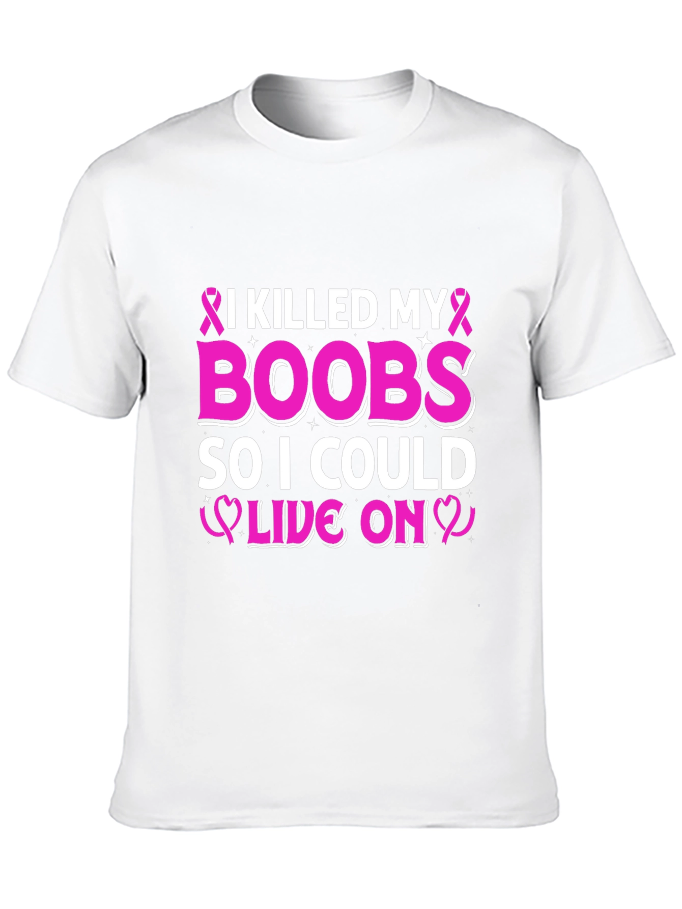 I Killed My Boobs Breast Cancer Awareness T-Shirt
