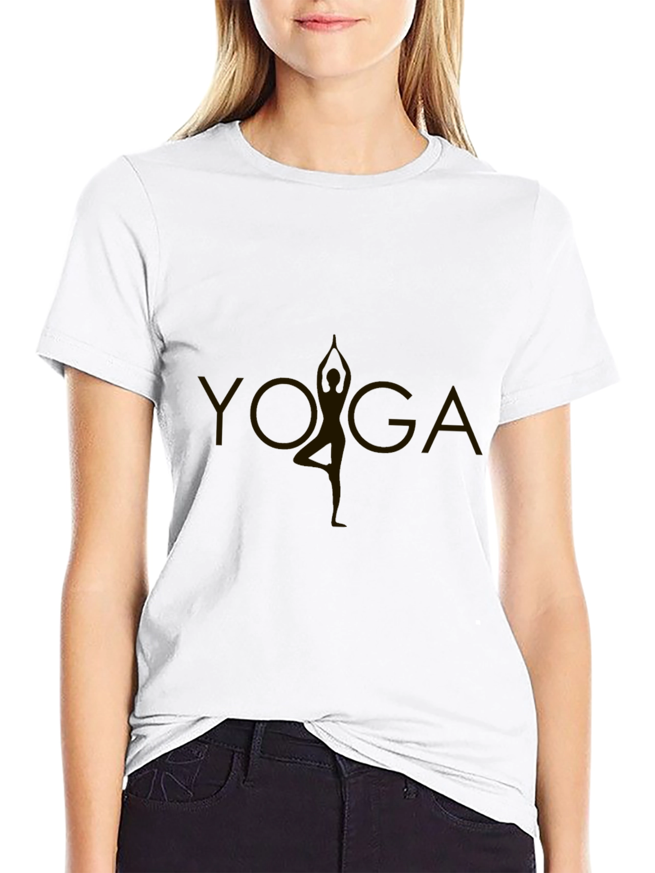 Yoga Pose Graphic Tee - Casual Comfort