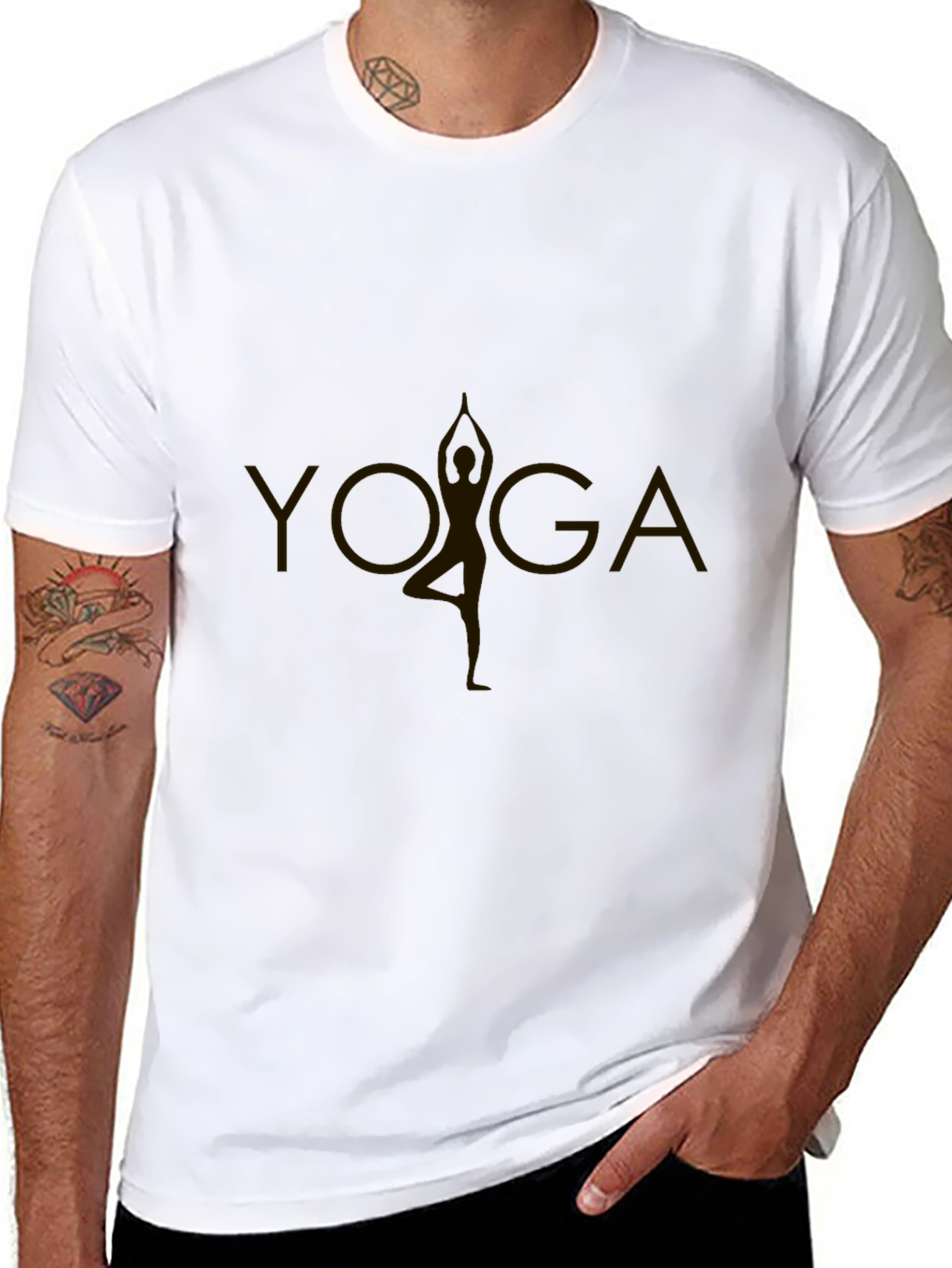 Yoga Pose Graphic Tee - Casual Comfort