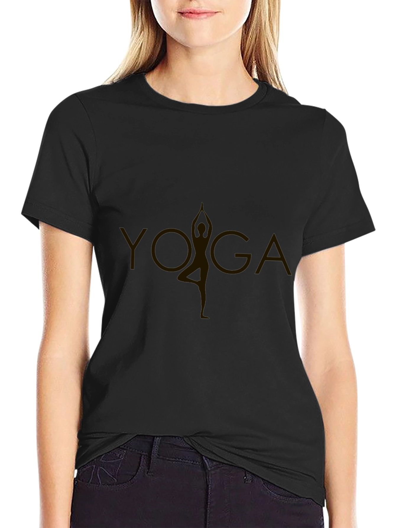 Yoga Pose Graphic Tee - Casual Comfort