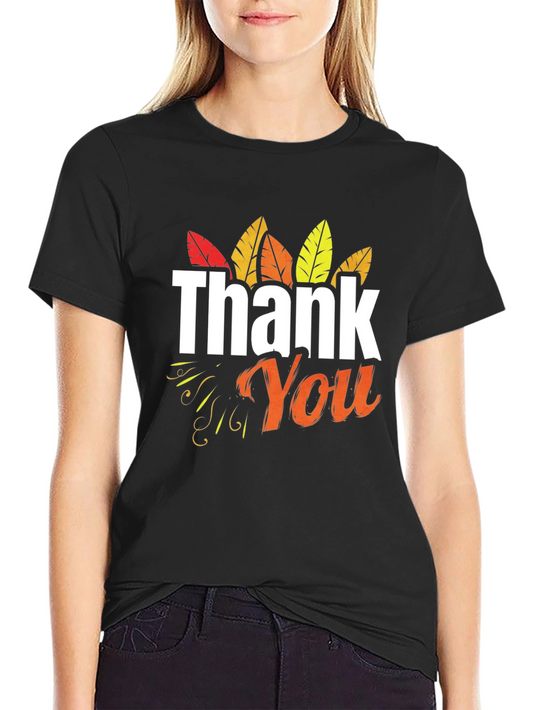 Thank You Thanksgiving Graphic T-Shirt