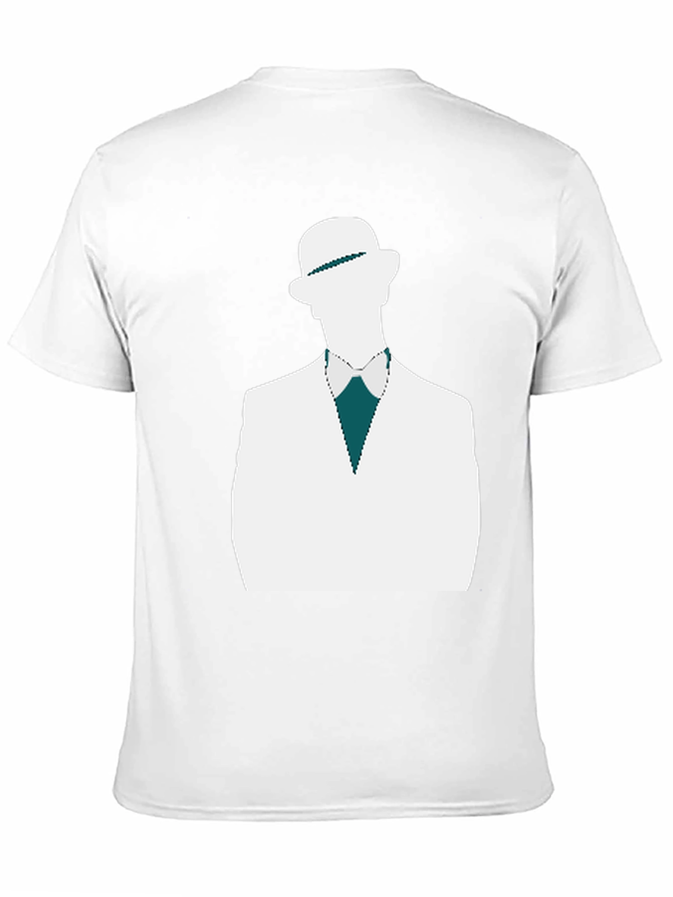 Stylish Black T-Shirt with Dapper Silhouette Design