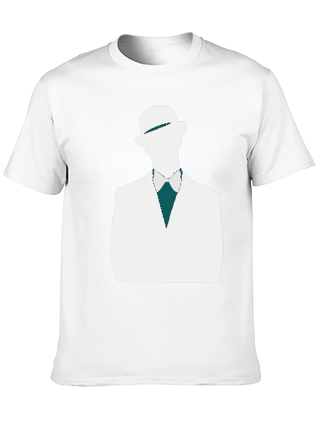 Stylish Black T-Shirt with Dapper Silhouette Design