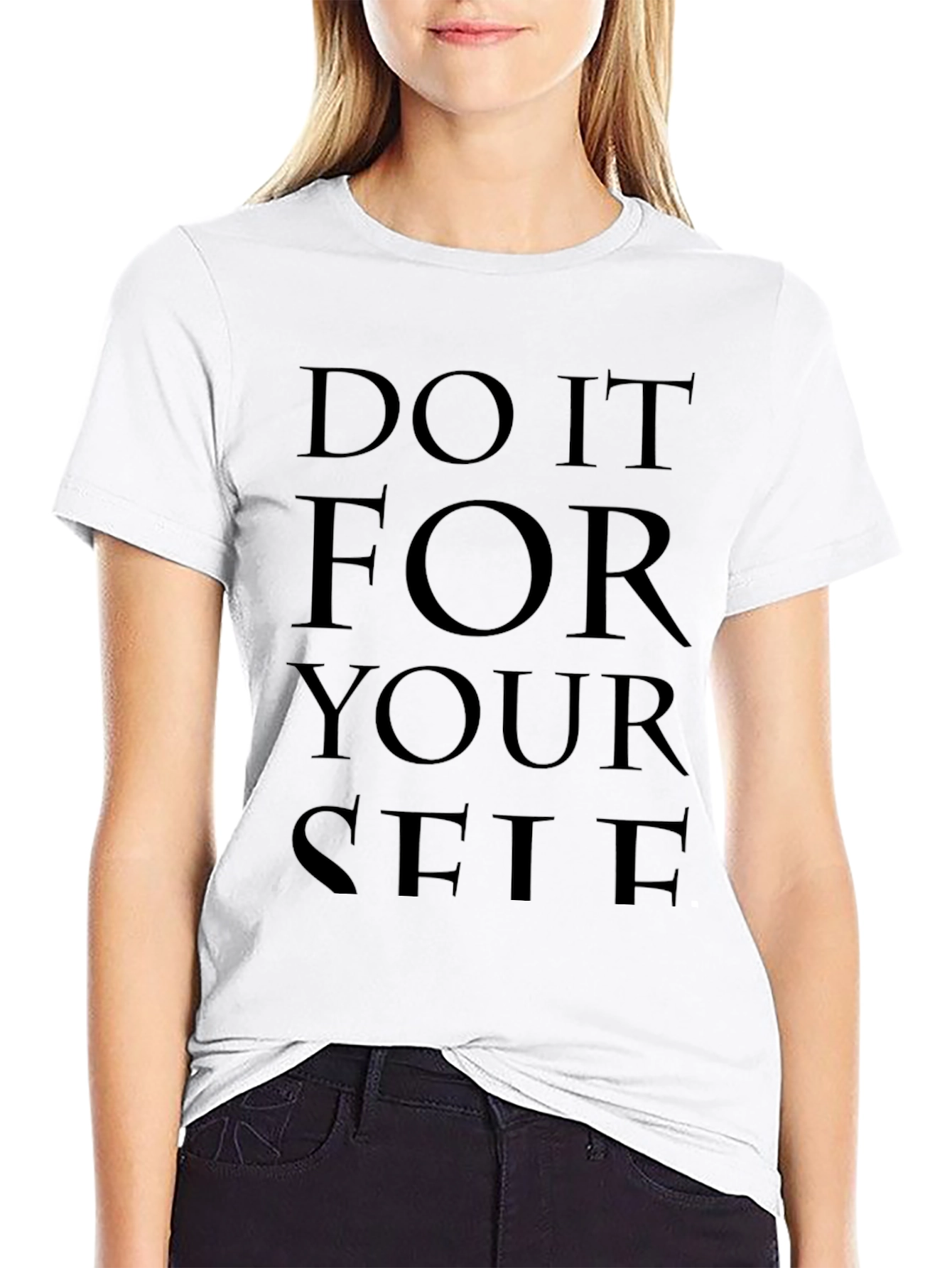 Motivational Do It For Yourself Black T-Shirt