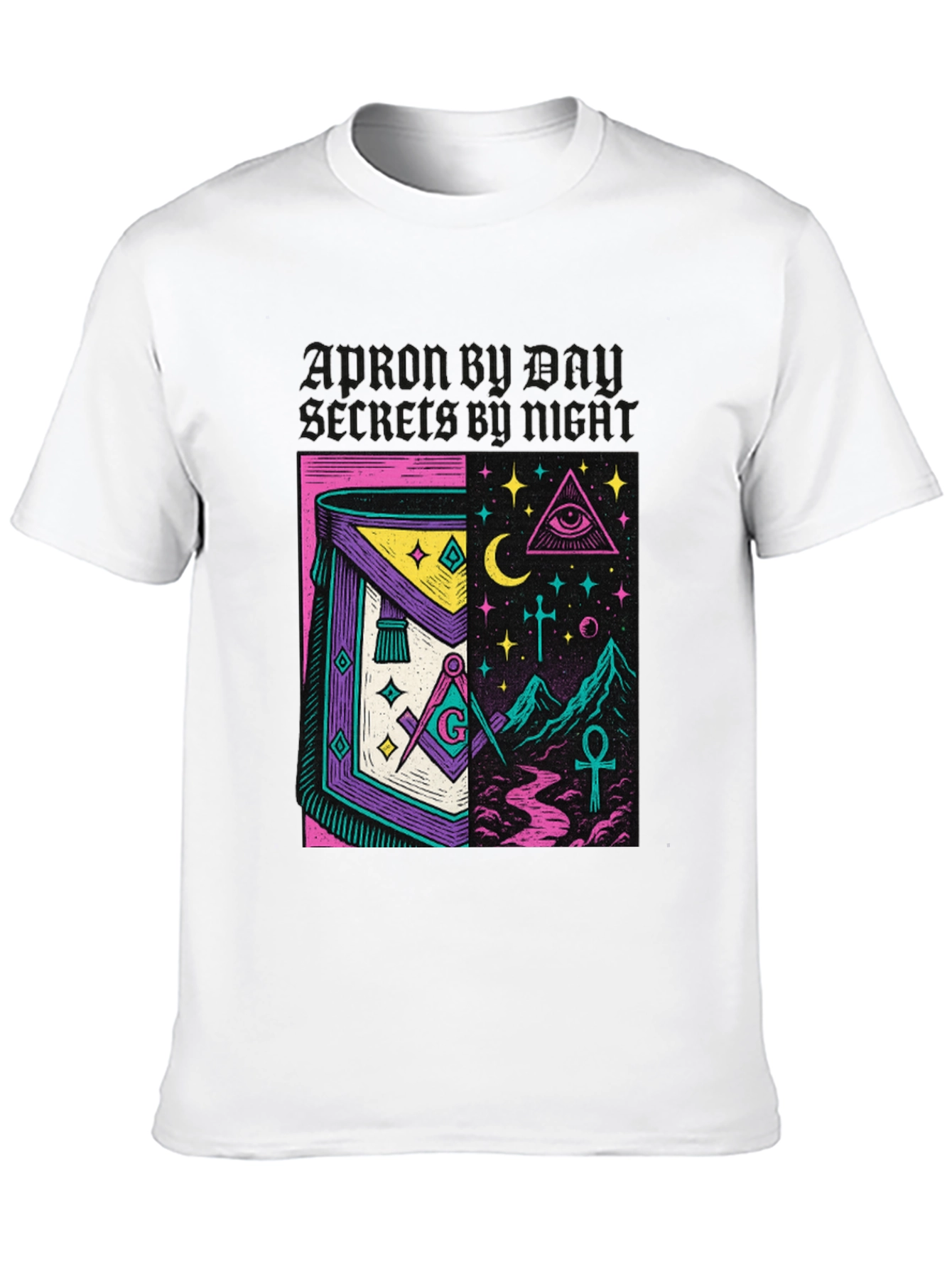 Mystic Masonic Graphic Tee - Unique Symbolism