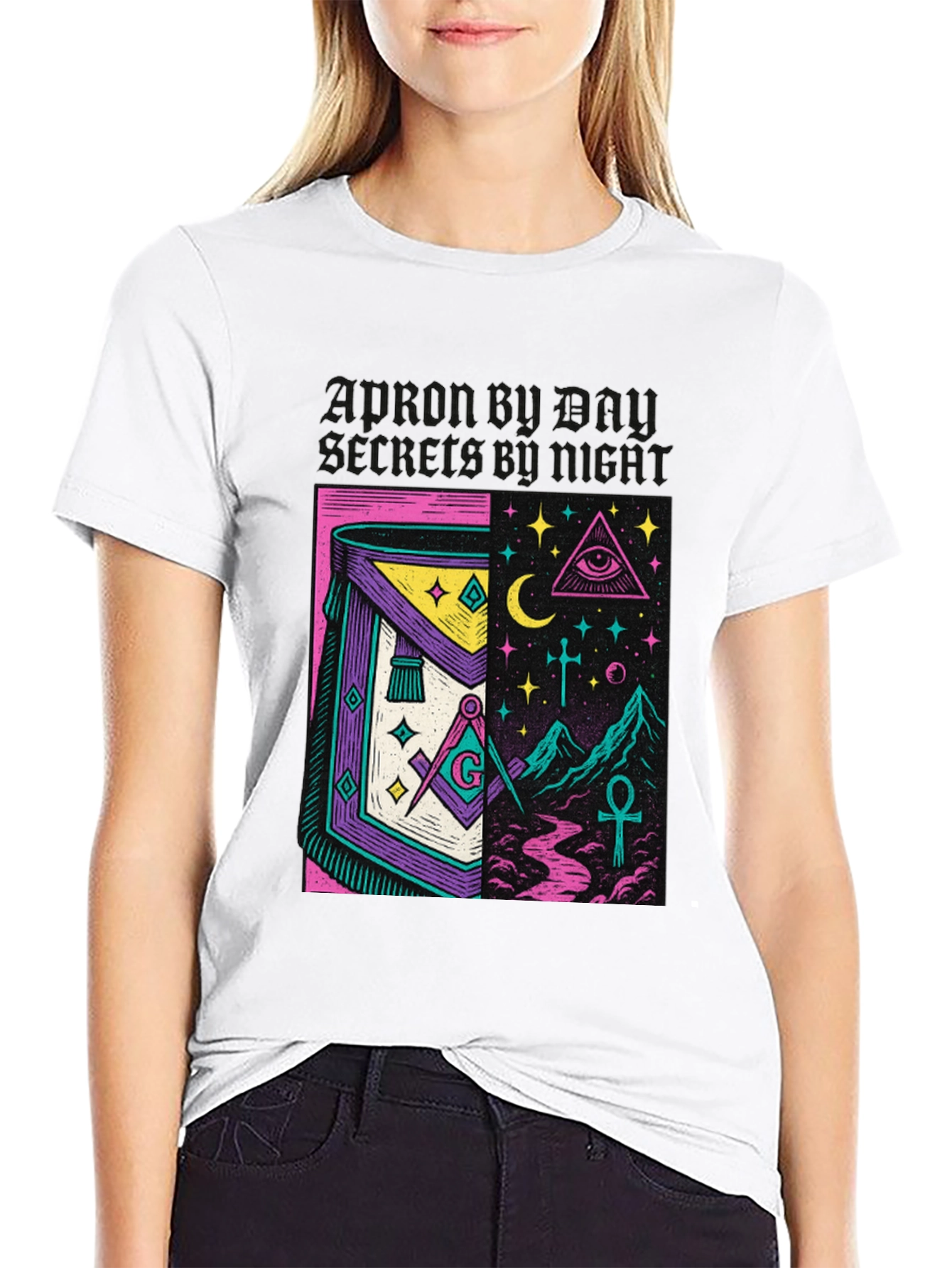 Mystic Masonic Graphic Tee - Unique Symbolism