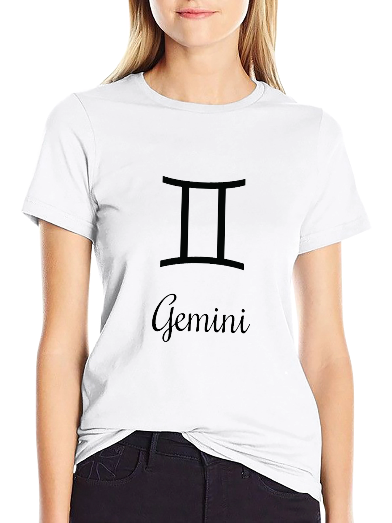 Gemini Zodiac Black T-Shirt