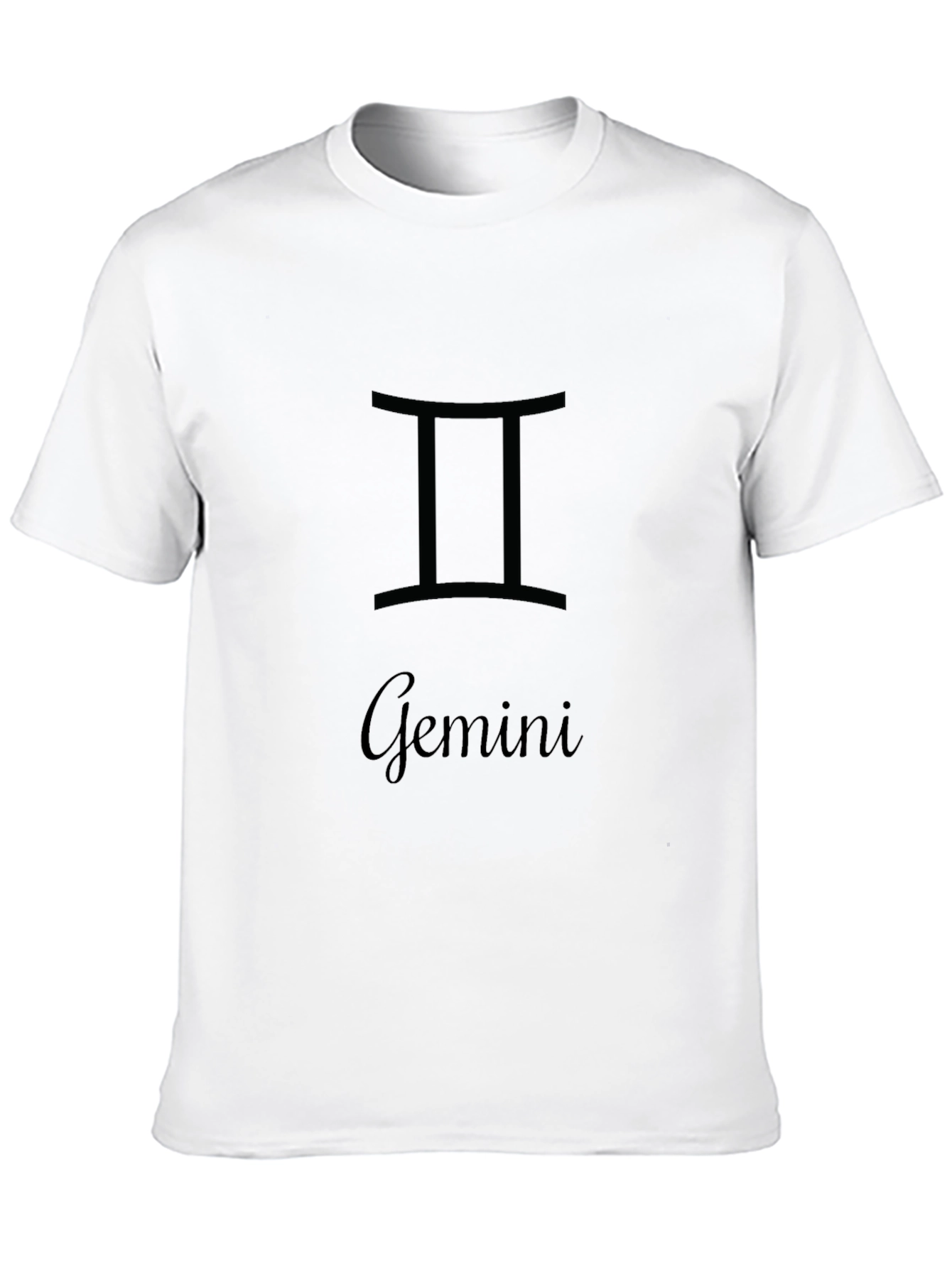 Gemini Zodiac Black T-Shirt