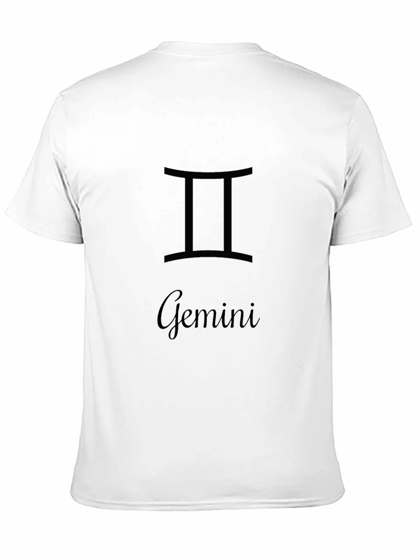 Gemini Zodiac Black T-Shirt