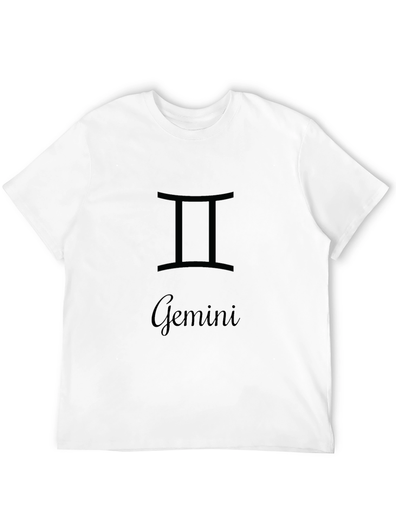 Gemini Zodiac Black T-Shirt