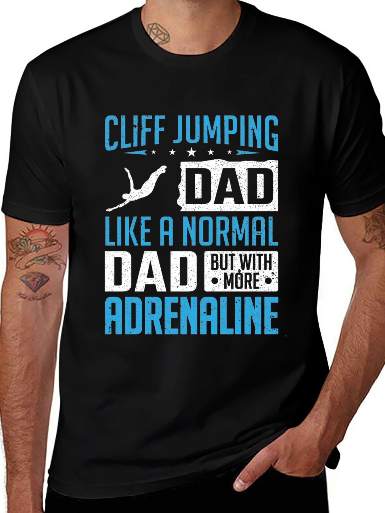 Cliff Jumping Dad T-Shirt