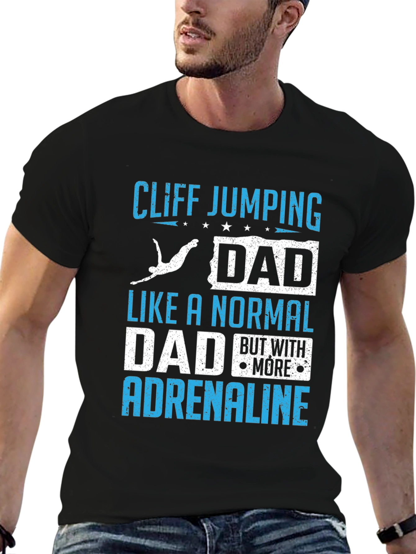 Cliff Jumping Dad T-Shirt