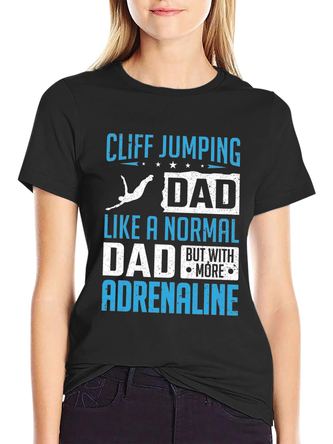 Cliff Jumping Dad T-Shirt